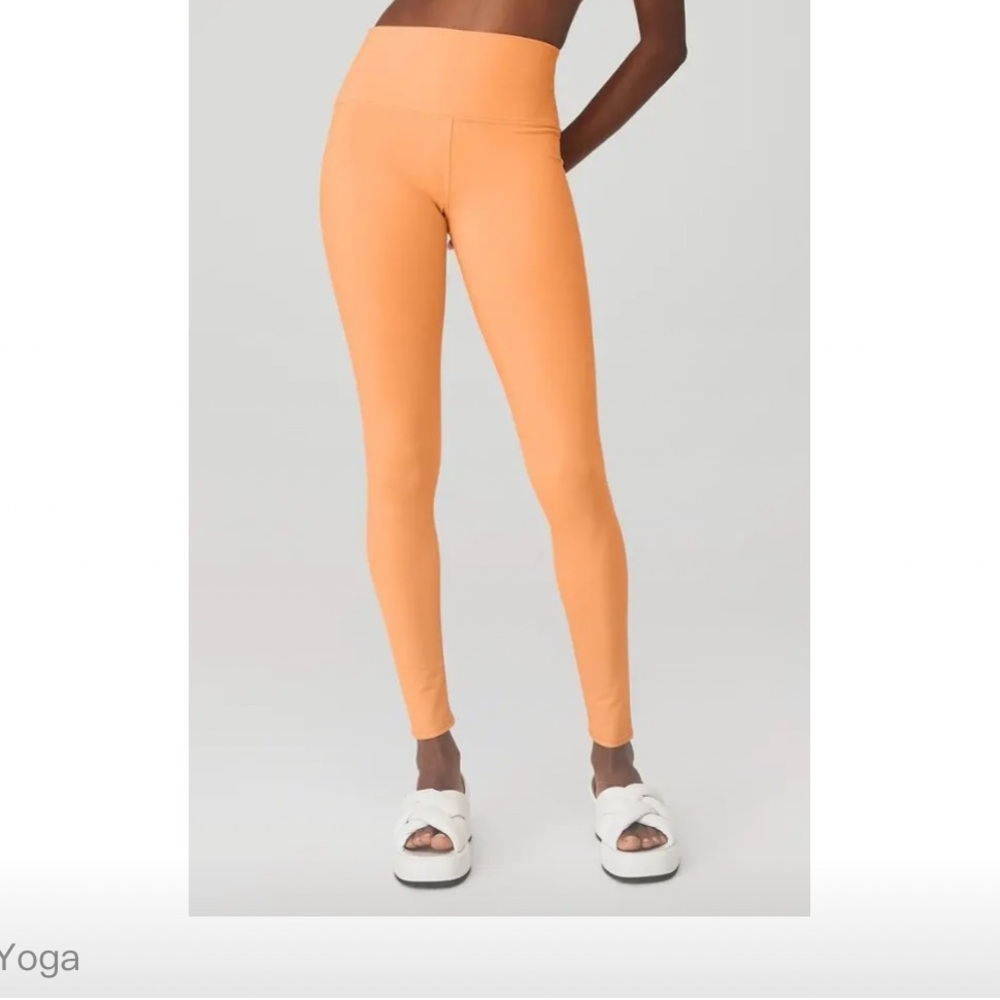 Orange High-Waisted Leggings